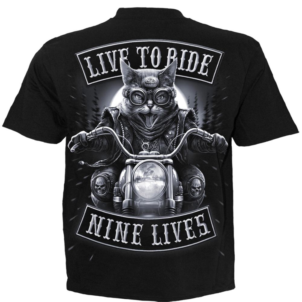 Spiral - Nine Lives Mens Tshirt - Black